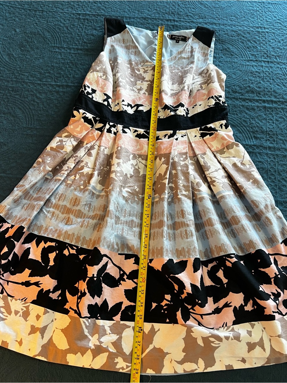 Principles by Ben de Lisi Floral A-Line Party Pastel Feminine Summer Dress-10 - Picture 15 of 16